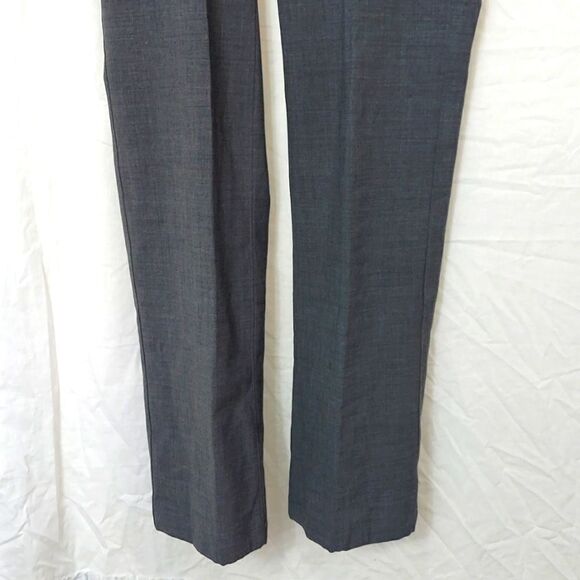 Athleta Midtown Gray Wool Blend Drawstring Straight Leg Trouser Sz 10T - Picture 5 of 14